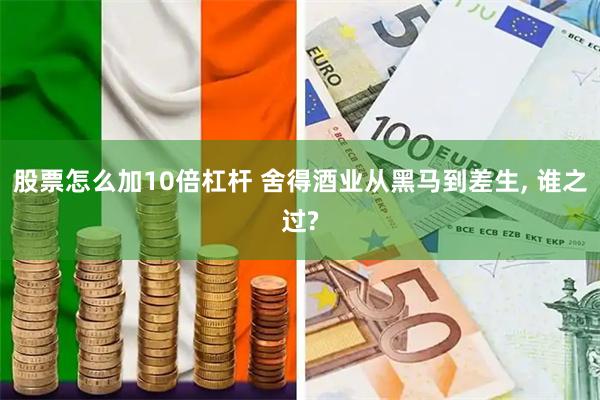 股票怎么加10倍杠杆 舍得酒业从黑马到差生, 谁之过?