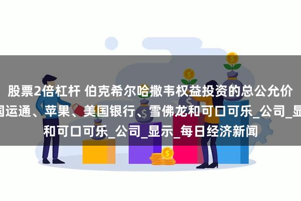 股票2倍杠杆 伯克希尔哈撒韦权益投资的总公允价值69%集中在美国运通、苹果、美国银行、雪佛龙和可口可乐_公司_显示_每日经济新闻