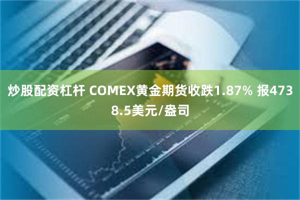 炒股配资杠杆 COMEX黄金期货收跌1.87% 报4738.5美元/盎司