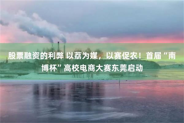 股票融资的利弊 以荔为媒，以赛促农！首届“南博杯”高校电商大赛东莞启动