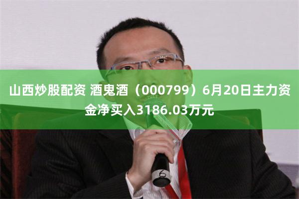 山西炒股配资 酒鬼酒（000799）6月20日主力资金净买入3186.03万元