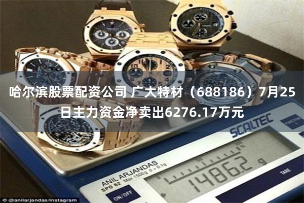 哈尔滨股票配资公司 广大特材（688186）7月25日主力资金净卖出6276.17万元