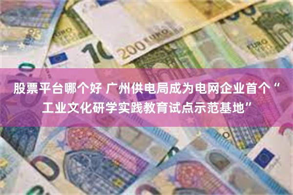 股票平台哪个好 广州供电局成为电网企业首个“工业文化研学实践教育试点示范基地”